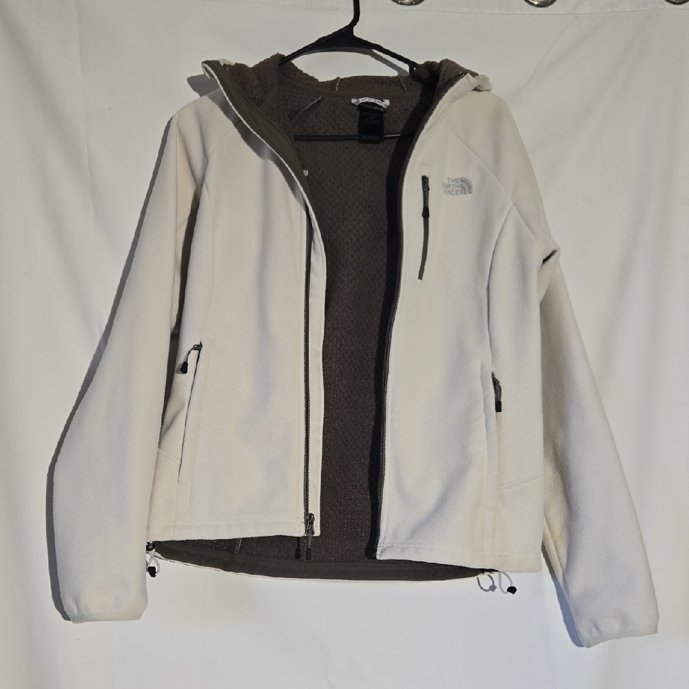 Womens Windwall North Face Hooded Jacket Size Medium Beige Brown